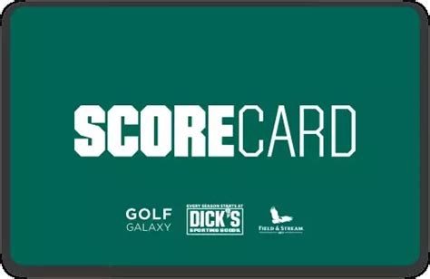 Aug 13, 2019 ... This listing is for a $10 Reward Card Dick's Golf Galaxy Field & Stream ScoreCard Exp 9/8/19. Must have a valid ScoreCard to use this. Can ...